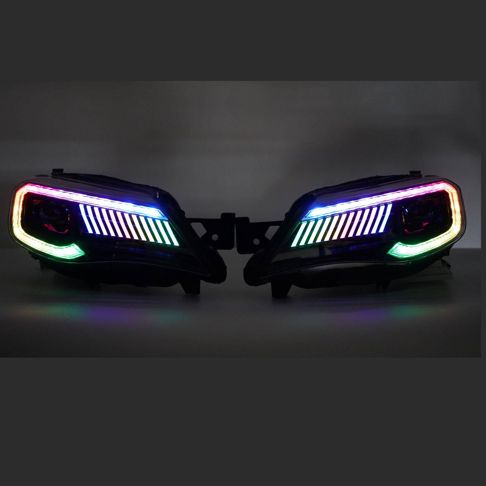 Subaru Impreza WRX/STI: Multicolor Flow Series Headlights (2008-2014) | XB Morimoto – Custom Multicolor LED Lighting by RGB Halo Kits