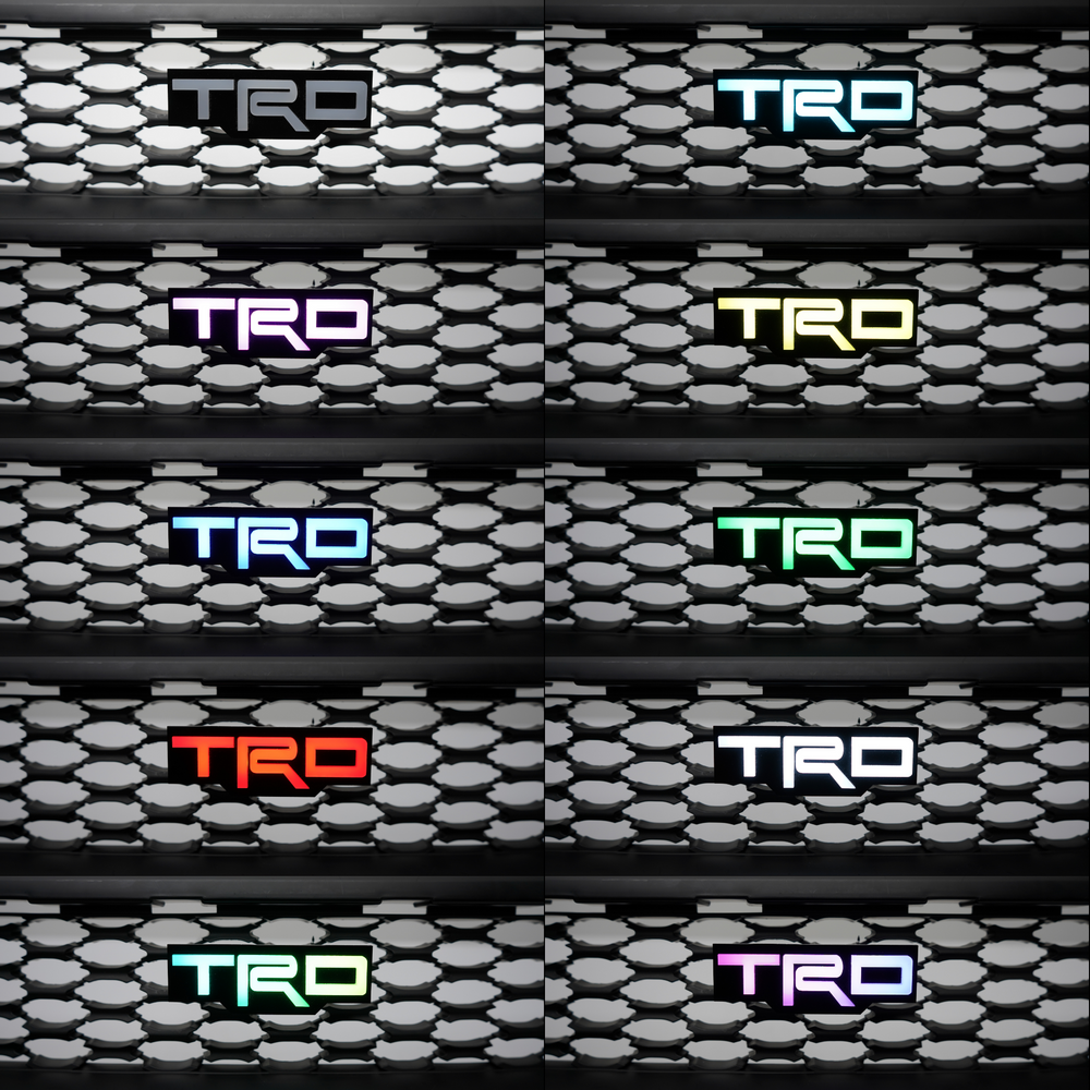 TRD : Illuminated Multicolor Flow LED Badge | Lit Logos
