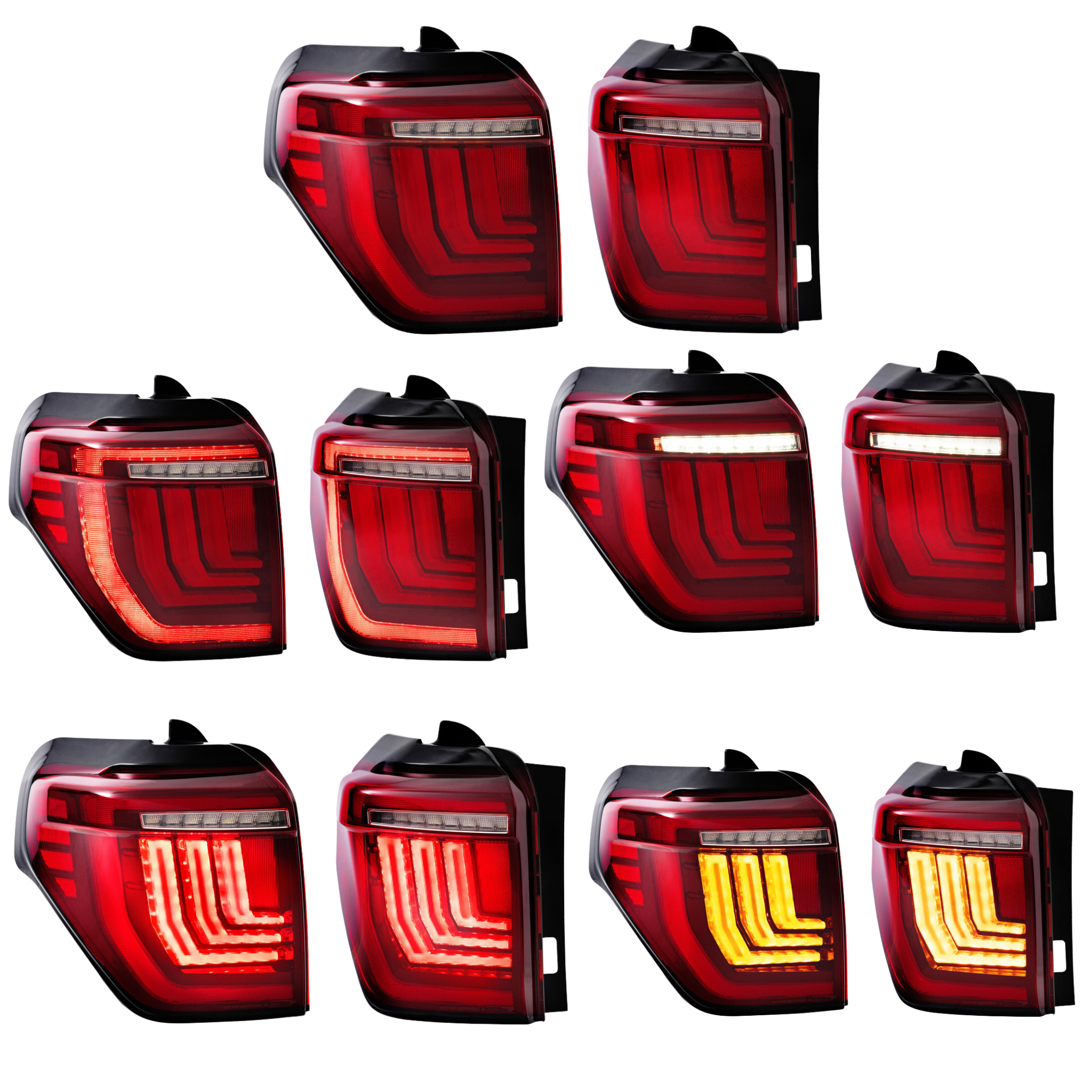 Toyota 4Runner LED Taillights Gen II (2010-2024) | XB Morimoto – Custom Multicolor LED Lighting by RGB Halo Kits