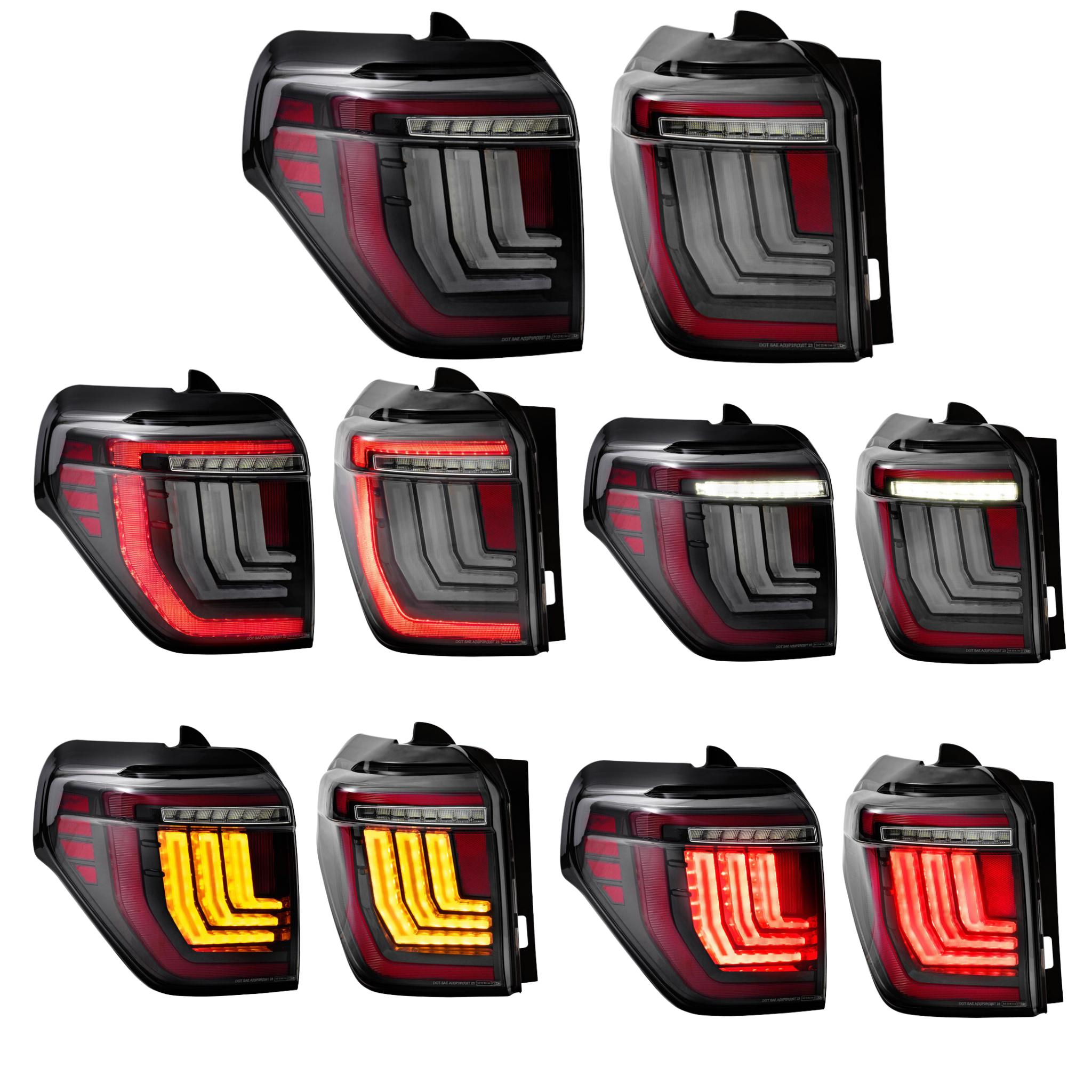 Toyota 4Runner LED Taillights Gen II (2010-2024) | XB Morimoto – Custom Multicolor LED Lighting by RGB Halo Kits