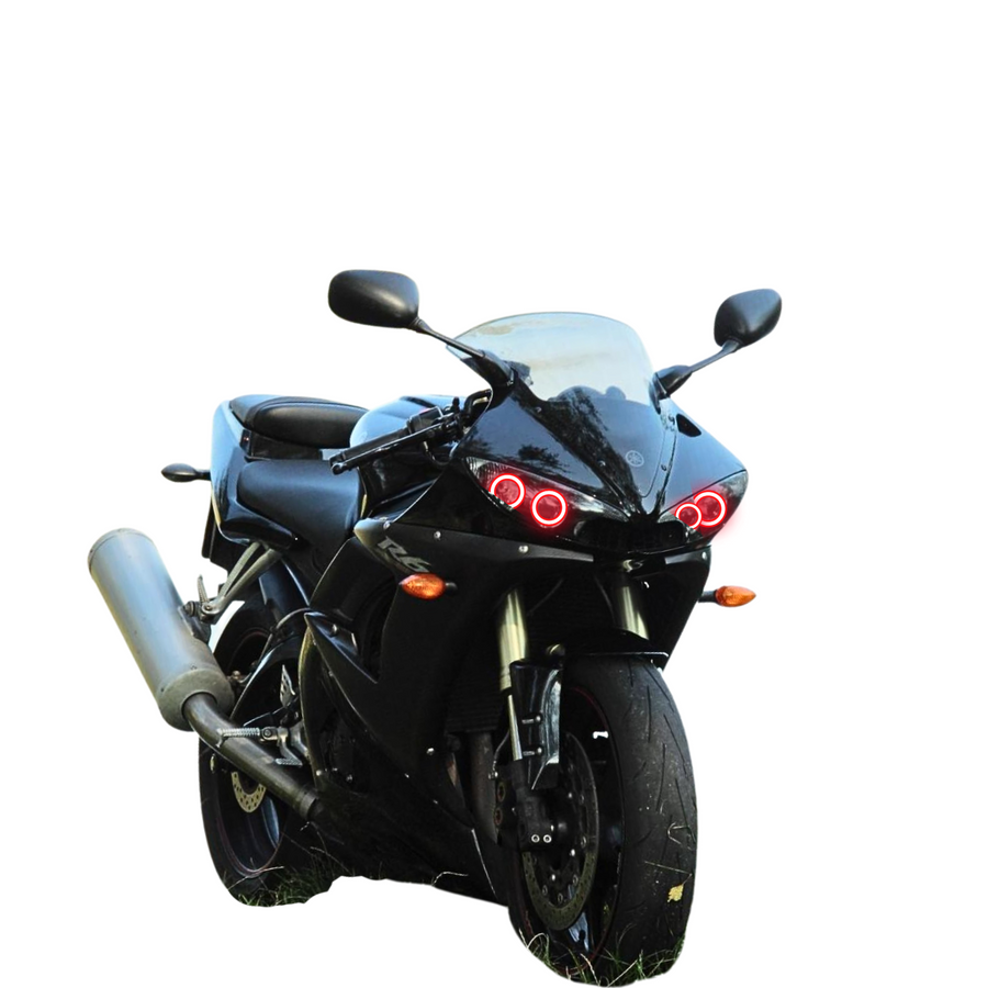 Yamaha R6 Motorcycle Multicolor Halo Kit (2003-2005) – Custom Multicolor LED Lighting by RGB Halo Kits