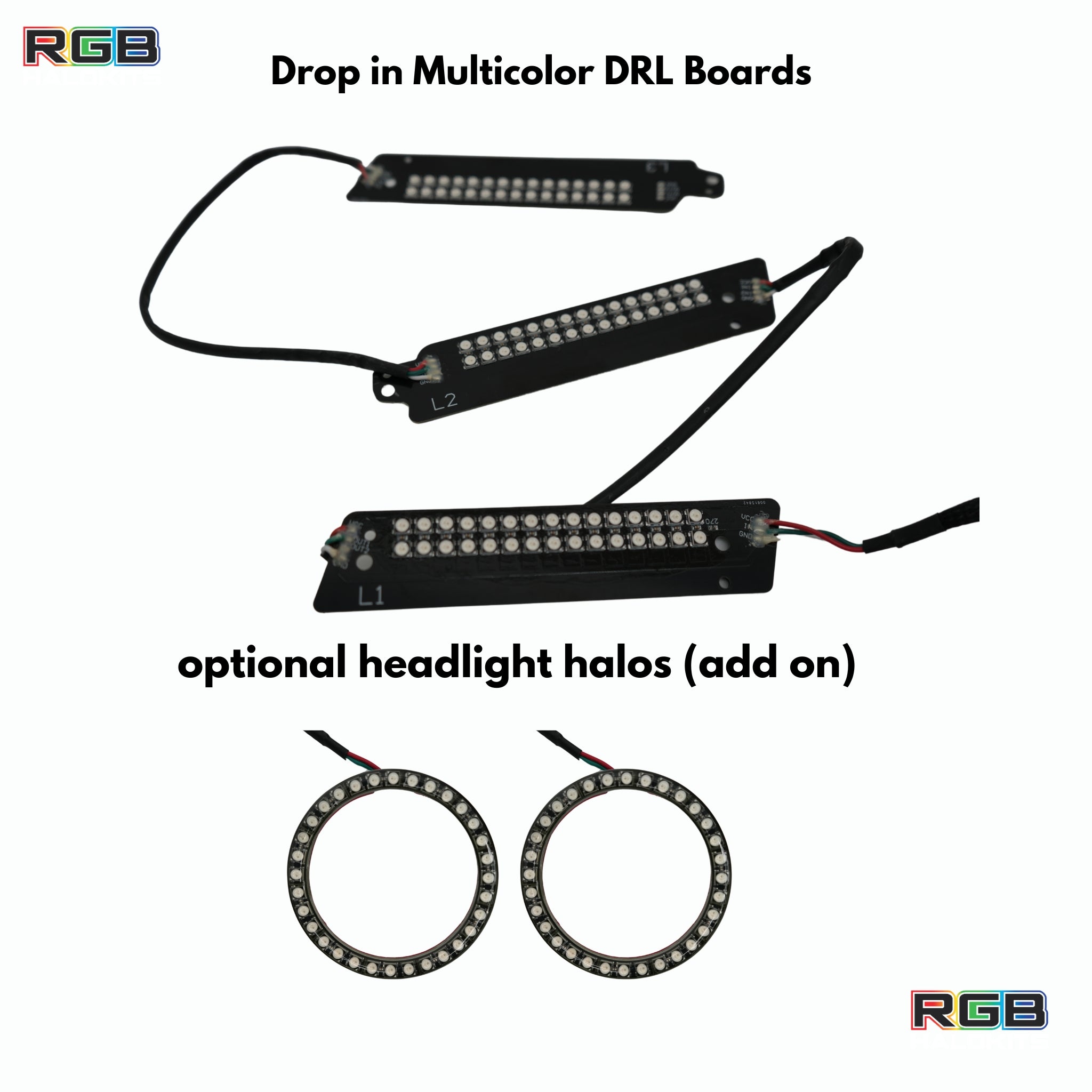 Ford Mustang Multicolor DRL Boards (2015-2017)