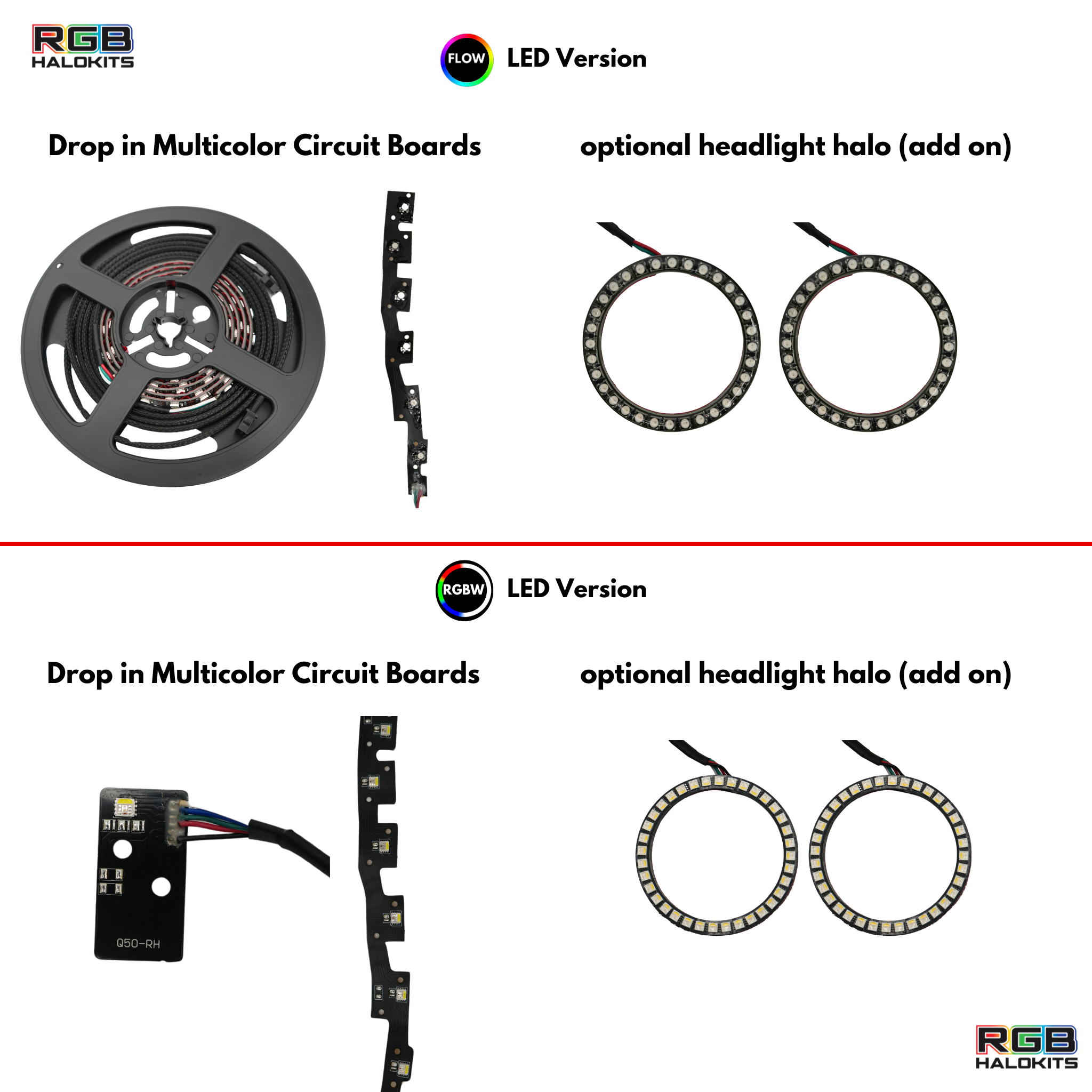 Infiniti Q50 Multicolor DRL Boards (2014-2024)