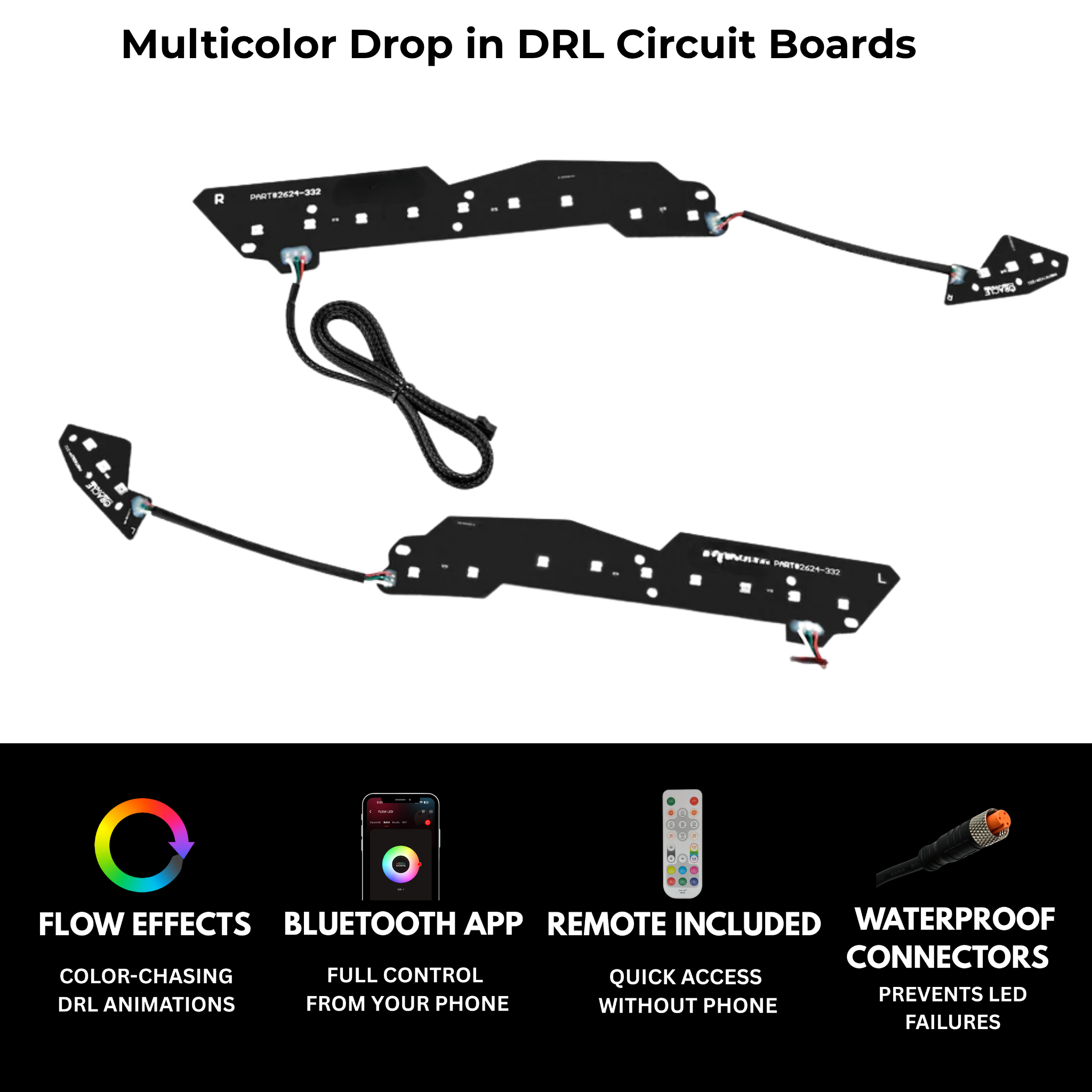 Chevrolet Corvette Multicolor DRL Boards (2014-2019)