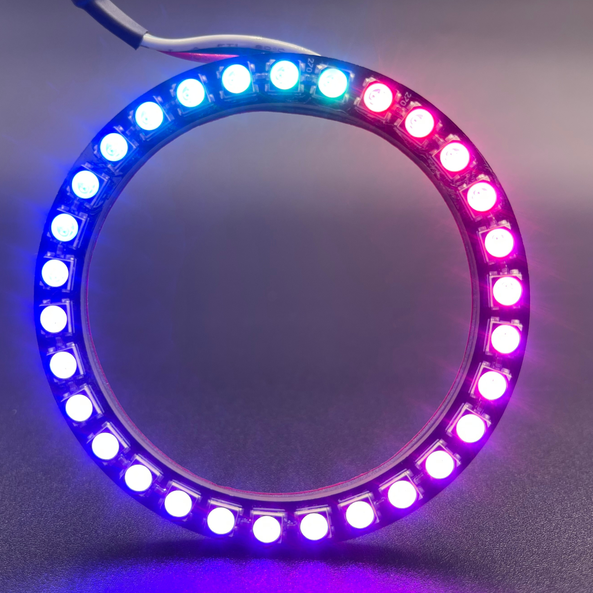 1994-2004 Ford Mustang Multicolor Halo Kit - RGB Halo Kits Multicolor Flow Series Color Chasing RGBWA LED headlight kit Colorshift Oracle Lighting Trendz OneUpLighting Morimoto theretrofitsource AutoLEDTech Diode Dynamics