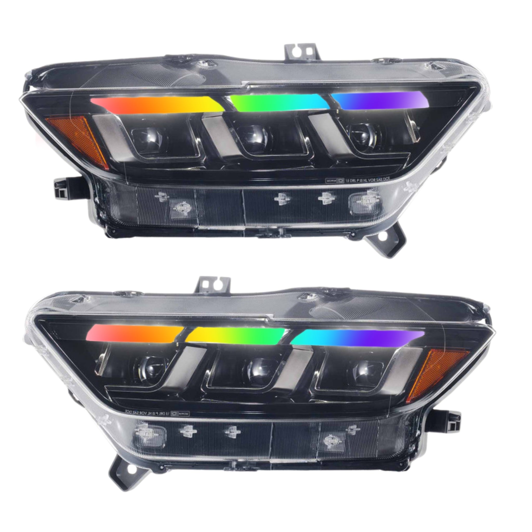 Ford Mustang: Multicolor Morimoto XB Headlights Gen II (2015-2017)