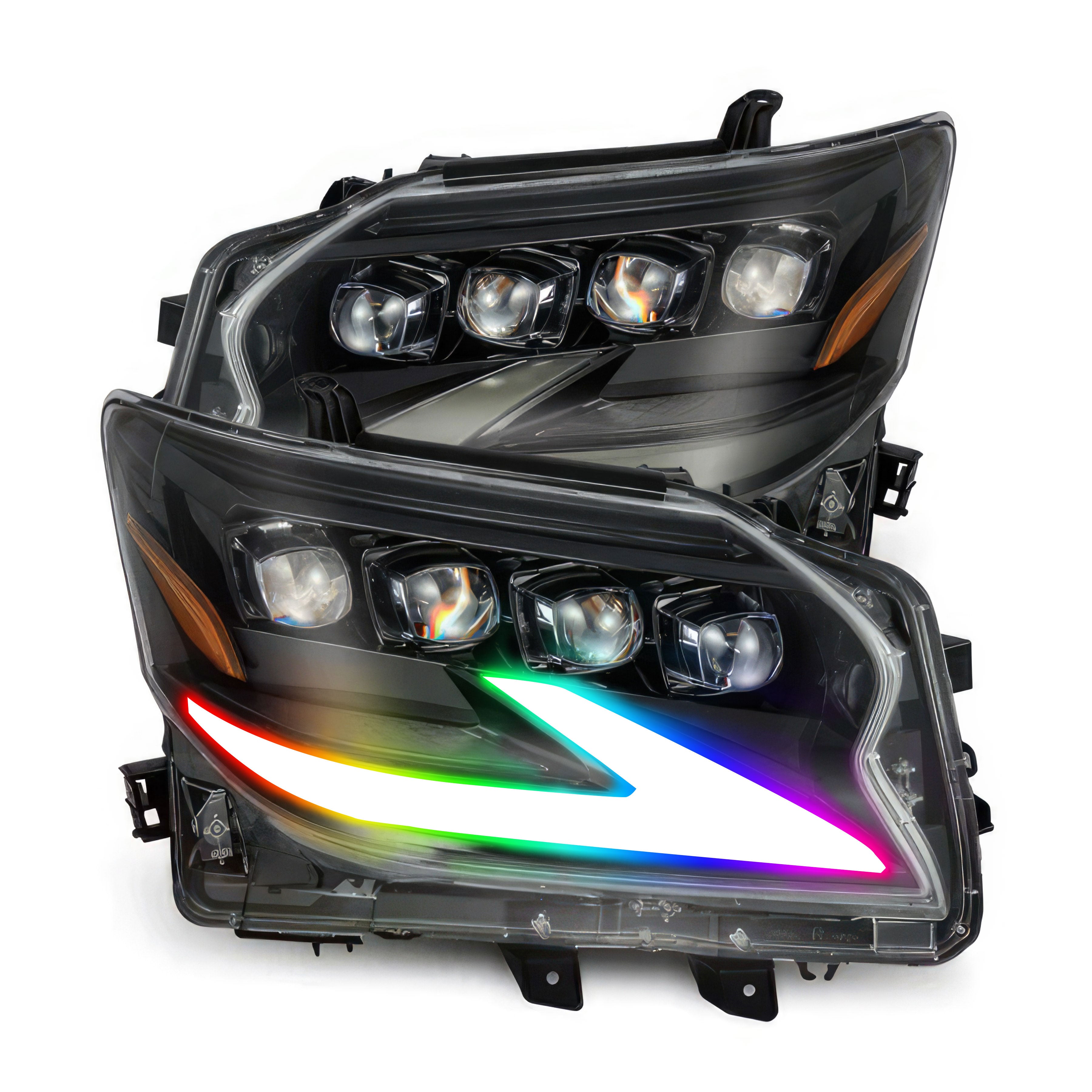 Lexus GX 460 (2014-2023): Multicolor Flow Series Alphablack Nova-series Headlights | Alpharex