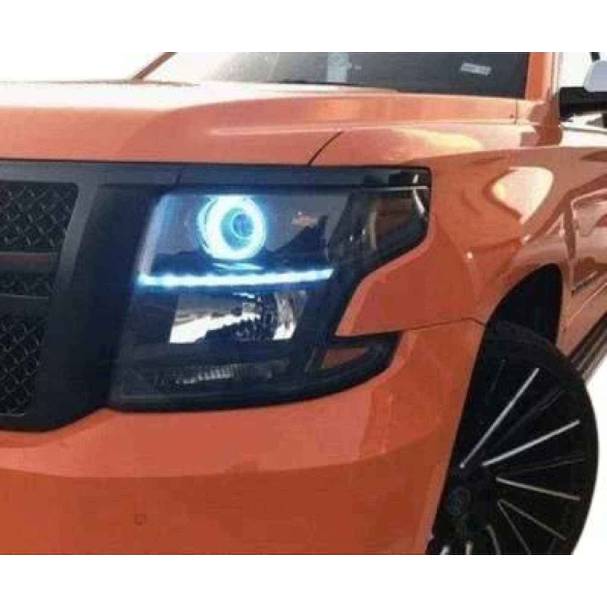 2015-2020 Chevrolet Suburban/Tahoe Flow Series/Color Chasing DRL Boards - RGB Halo Kits Multicolor Flow Series Color Chasing RGBWA LED headlight kit Oracle Lighting Trendz OneUpLighting Morimoto theretrofitsource AutoLEDTech Diode Dynamics