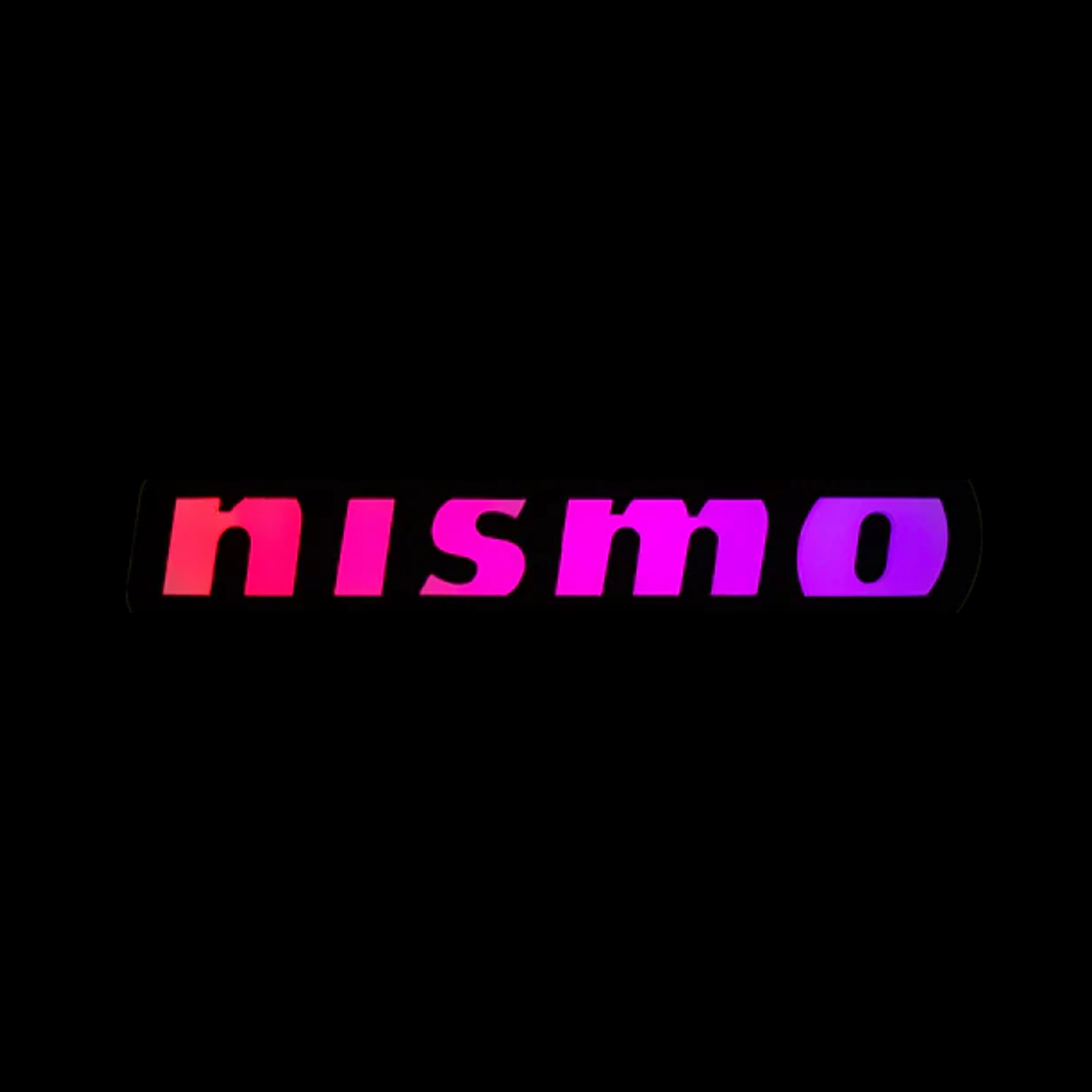 Nismo Badge: Illuminated Multicolor LED Badge | Lit Logos