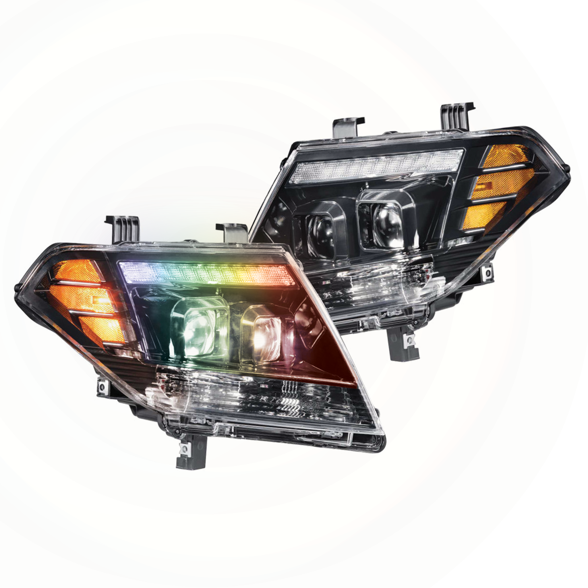 NISSAN Frontier: Multicolor Built Morimoto XB Hybrid Headlights (2009-2020)