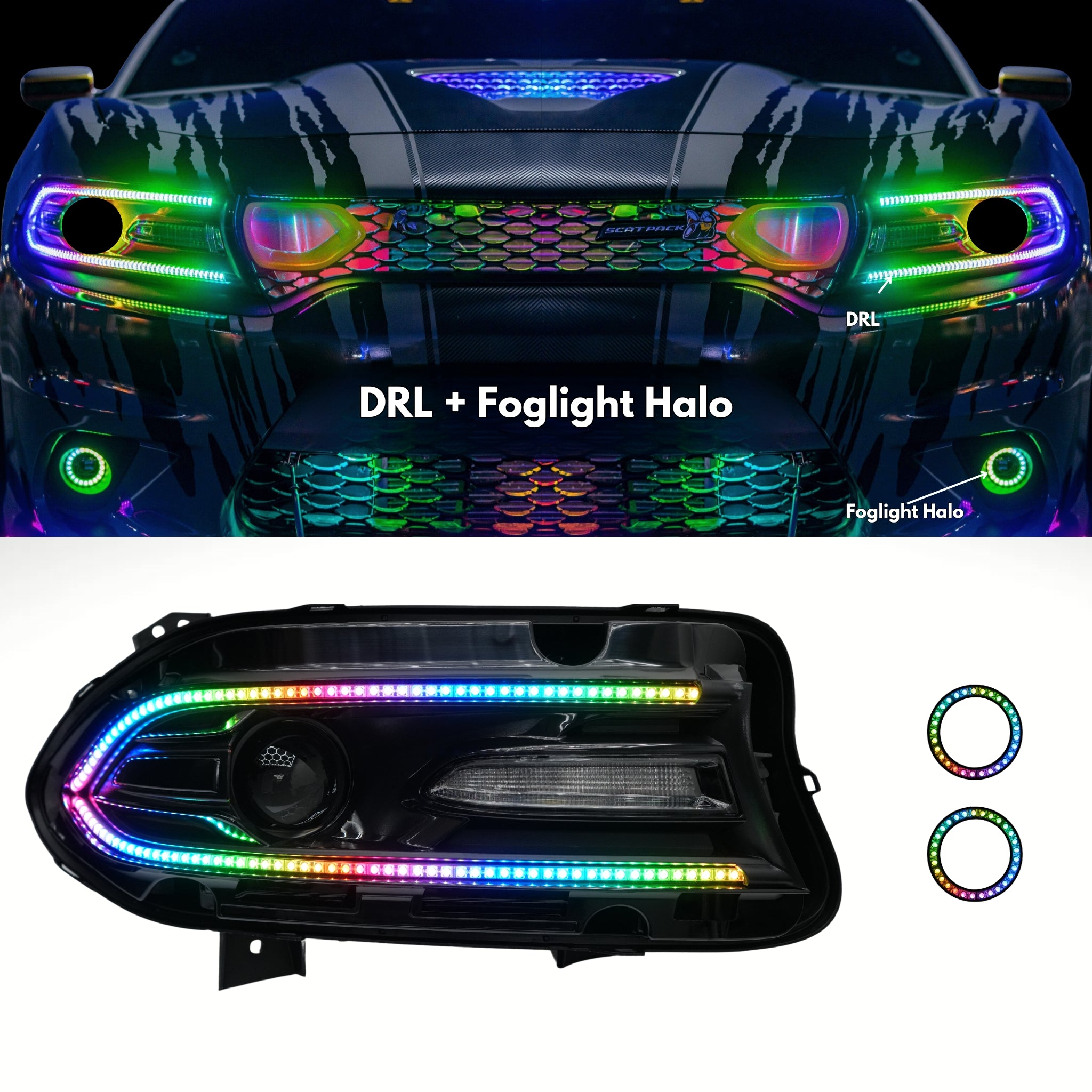 Dodge Charger Flow Series DRL Boards (2015-2023)