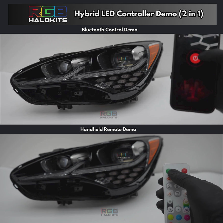 Kia Stinger Multicolor Flow Series DRL Boards (2017-2022) – Custom Multicolor LED Lighting by RGB Halo Kits