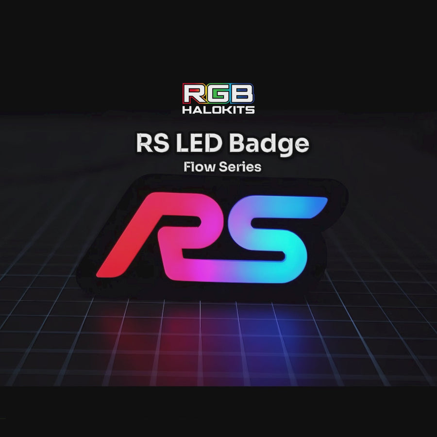 RS : Multicolor Flow LED Badge (15-18 Ford Focus) | Lit Logos – Custom Multicolor LED Lighting by RGB Halo Kits