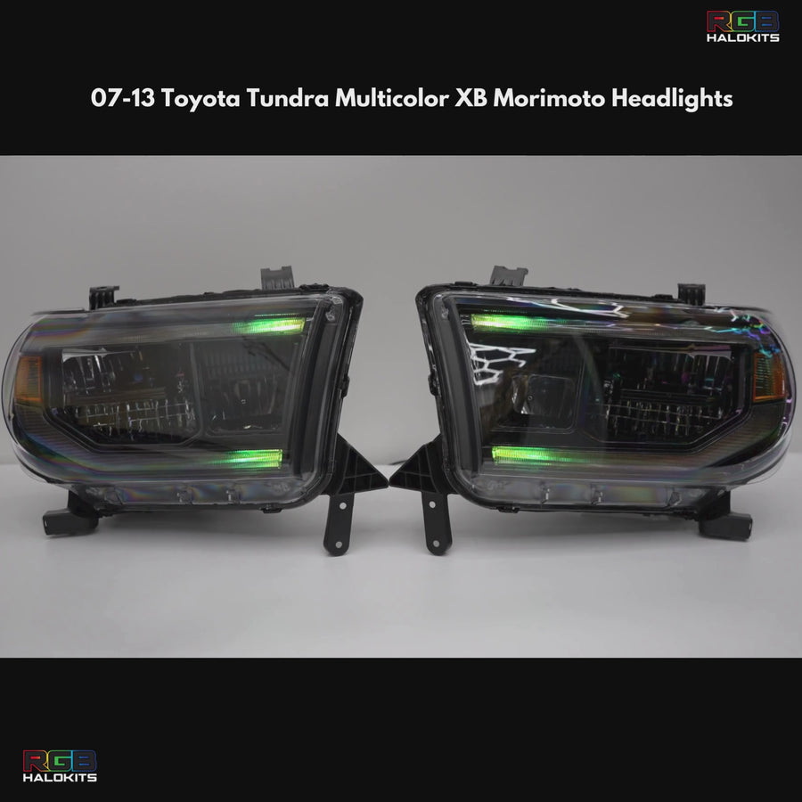 Toyota Tundra / Sequoia: Multicolor Flow Series Headlights (2007-2013) | XB Morimoto – Custom Multicolor LED Lighting by RGB Halo Kits