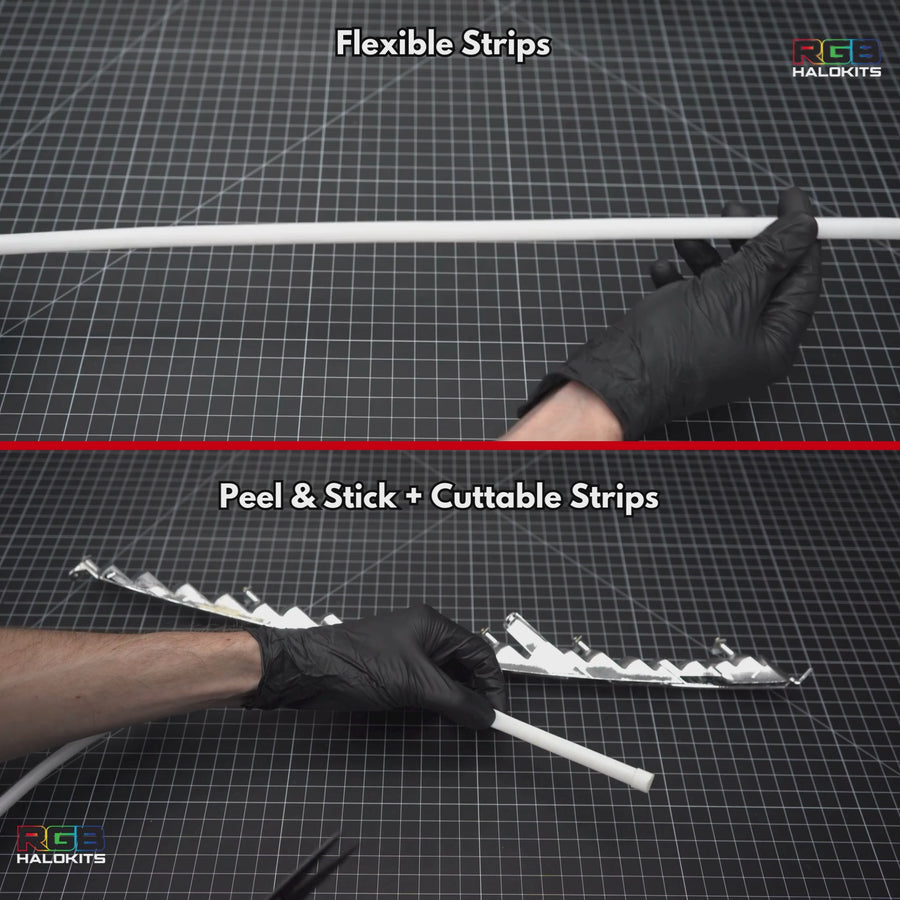 Universal Flexible DRL Tube Diffused Strips | Multicolor – Custom Multicolor LED Lighting by RGB Halo Kits