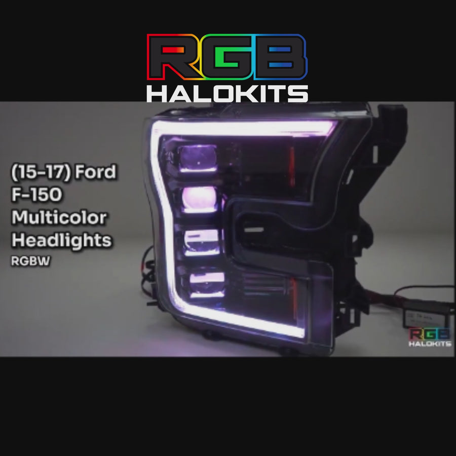 Ford F-150: Multicolor Flow Series Headlights (2015-2017) | XB Morimoto – Custom Multicolor LED Lighting by RGB Halo Kits