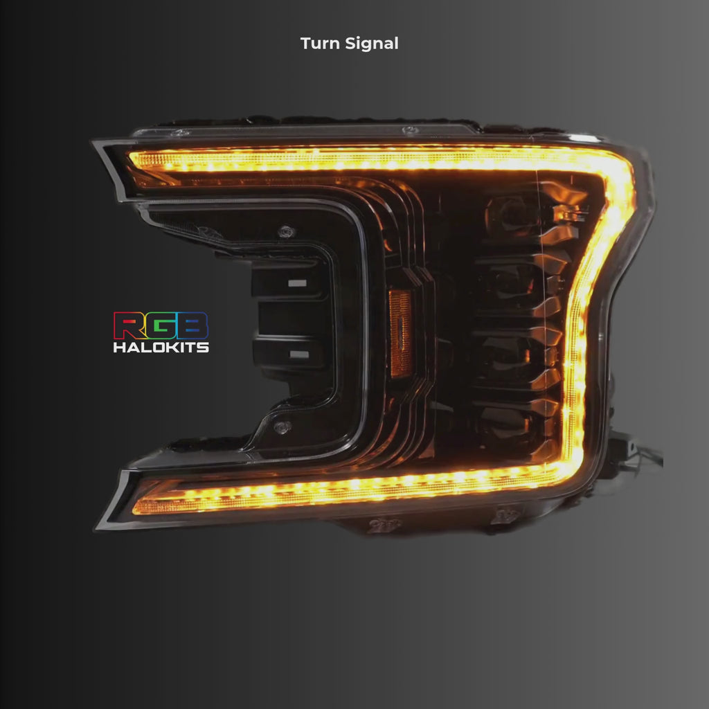 Ford F-150: Multicolor Flow Series Headlights (2018-2020) | XB Morimoto – Custom Multicolor LED Lighting by RGB Halo Kits