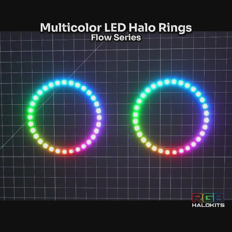 Multicolor LED Halo Rings | choose size – Custom Multicolor LED Lighting by RGB Halo Kits