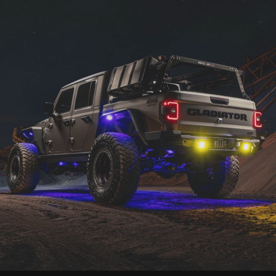 RGBW High Powered Rock Lights (8 Pods) – Custom Multicolor LED Lighting by RGB Halo Kits