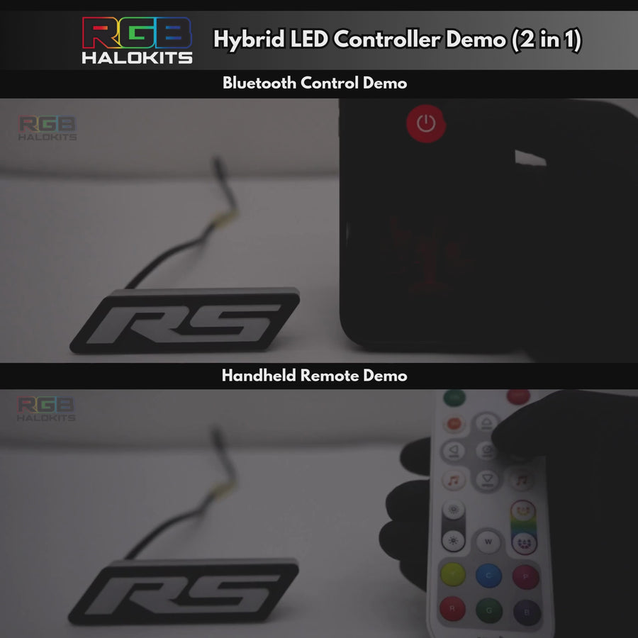RS LED Emblem Badge: (Multicolor Flow) – Custom Multicolor LED Lighting by RGB Halo Kits