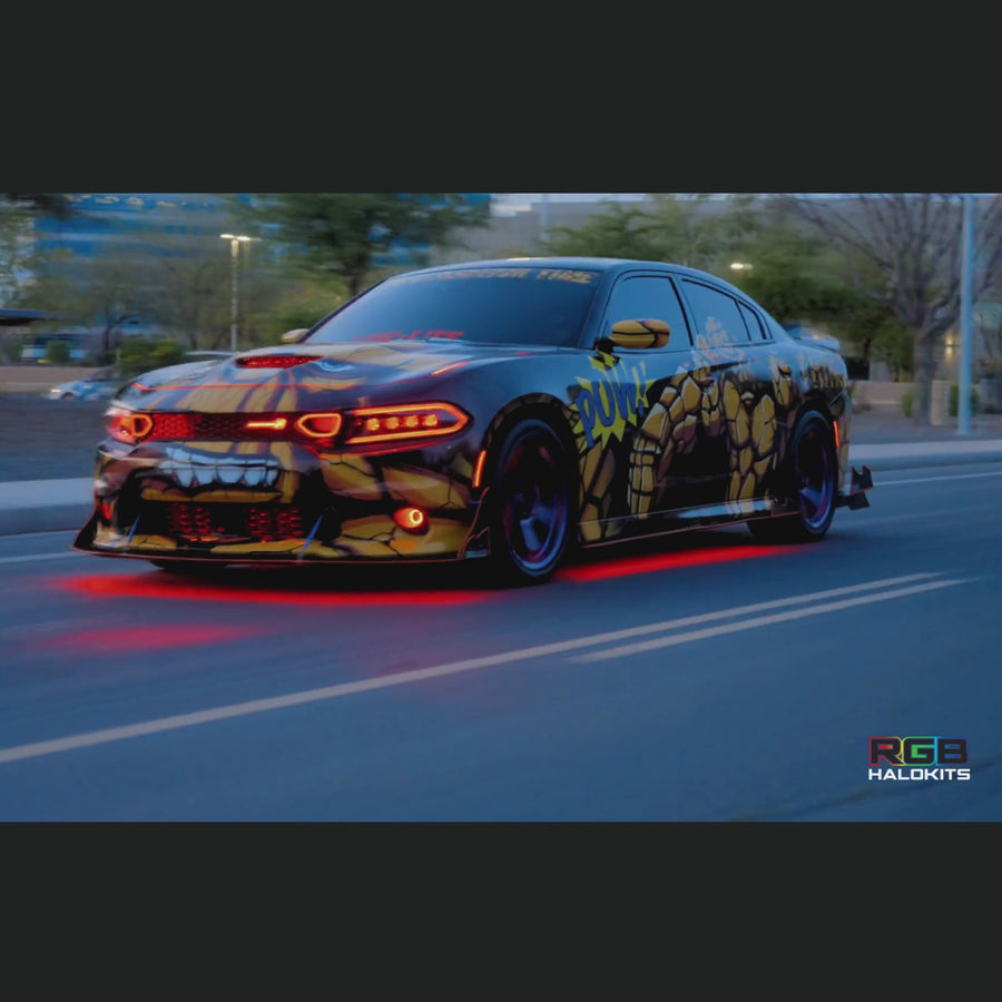 LED Emblem Badge: (Multicolor) – Compatible with Scat Pack Models