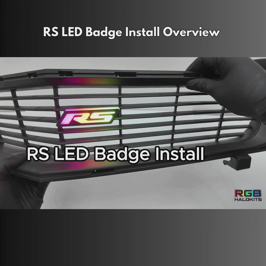 RS LED Emblem Badge: (Multicolor Flow) – Custom Multicolor LED Lighting by RGB Halo Kits