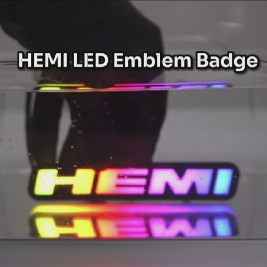 Hemi LED Badge (Multicolor Flow) – Custom Multicolor LED Lighting by RGB Halo Kits
