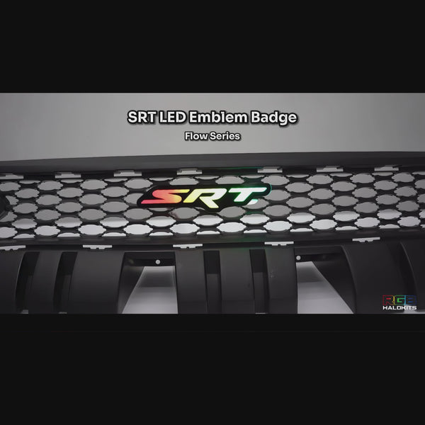 SRT LED Emblem Badge: (Multicolor) – Custom Multicolor LED Lighting by RGB Halo Kits