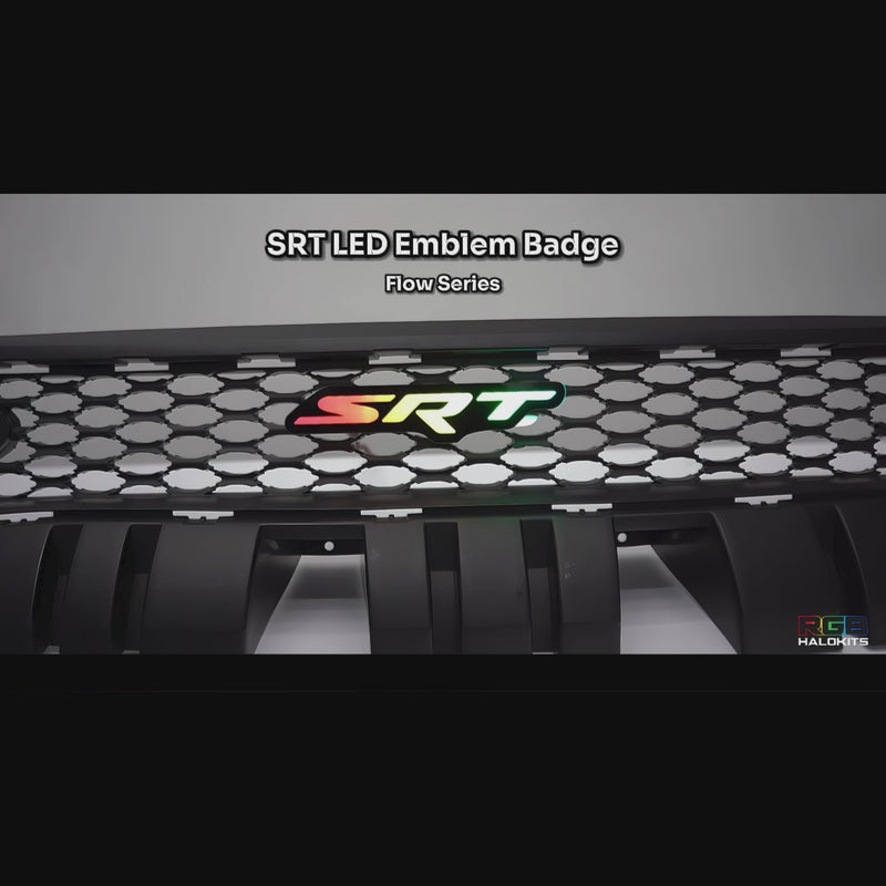 SRT LED Emblem Badge: (Multicolor) – Custom Multicolor LED Lighting by RGB Halo Kits