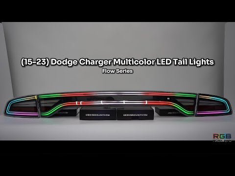Dodge Charger Multicolor Flow Nova LED Tail Lights (2015-2023) – Custom Multicolor LED Lighting by RGB Halo Kits