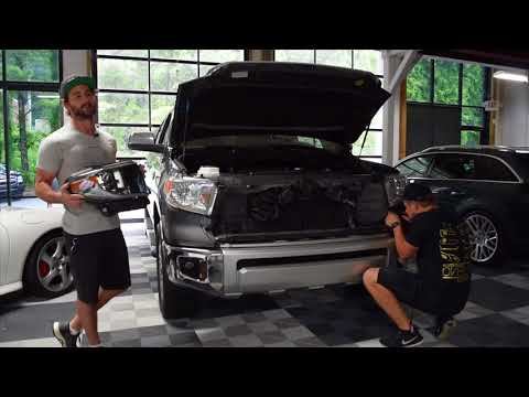 Toyota Tundra: OEM LED Headlights (2018 - 2021) – Custom Multicolor LED Lighting by RGB Halo Kits