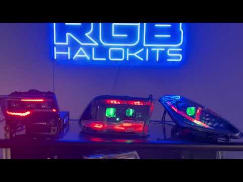 Chevrolet Corvette: Multicolor Flow Series Headlights (2005-2013) | XB Morimoto – Custom Multicolor LED Lighting by RGB Halo Kits