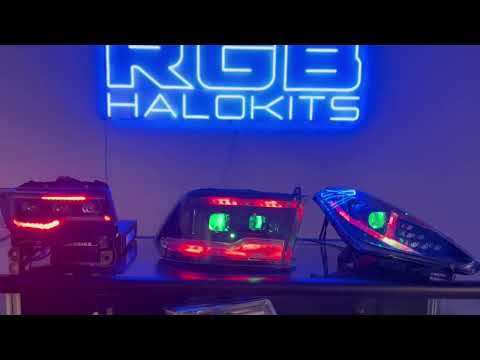 Nissan Titan: Multicolor Flow Series Headlights (2016-2024) | XB Morimoto – Custom Multicolor LED Lighting by RGB Halo Kits