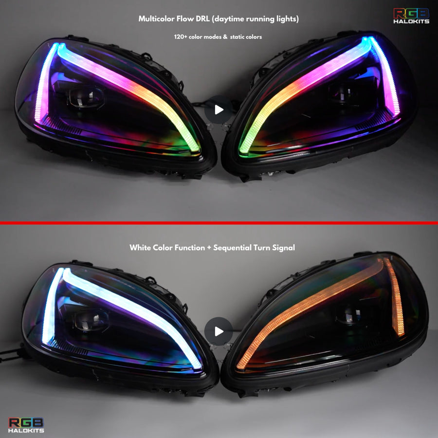 Chevrolet Corvette: Multicolor Flow Series LED Headlights Gen II (2005-2013) | XB Morimoto – Custom Multicolor LED Lighting by RGB Halo Kits