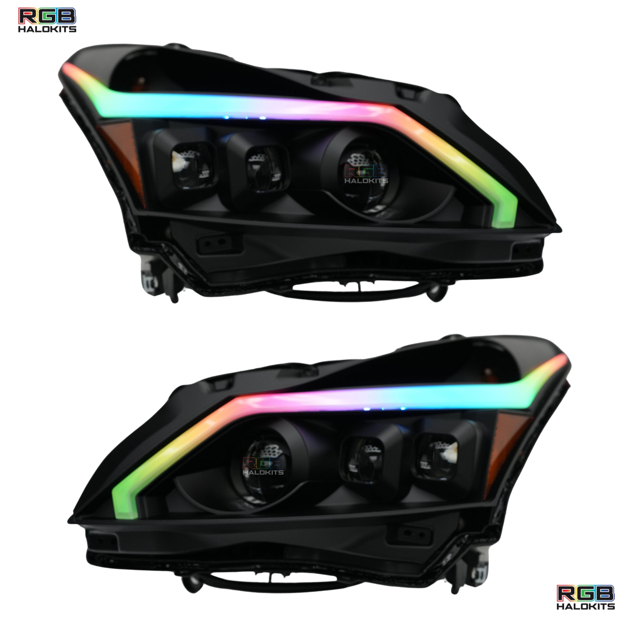 Infiniti G37 Spyder Headlights Multicolor DRL Boards (2010-2013)