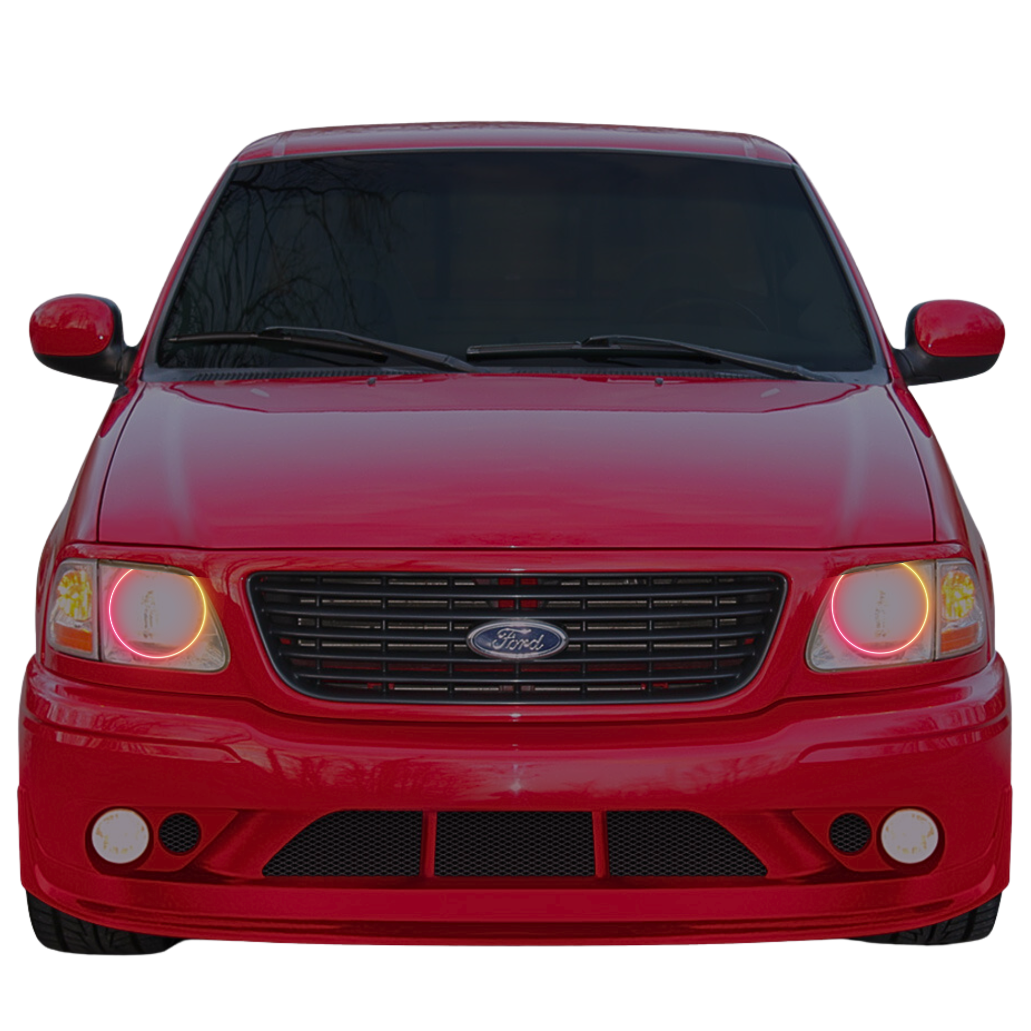 1997-2003 Ford F150 Multicolor Halo Kit - RGB Halo Kits Multicolor Flow Series Color Chasing RGBWA LED headlight kit Oracle Lighting Trendz OneUpLighting Morimoto theretrofitsource AutoLEDTech Diode Dynamics