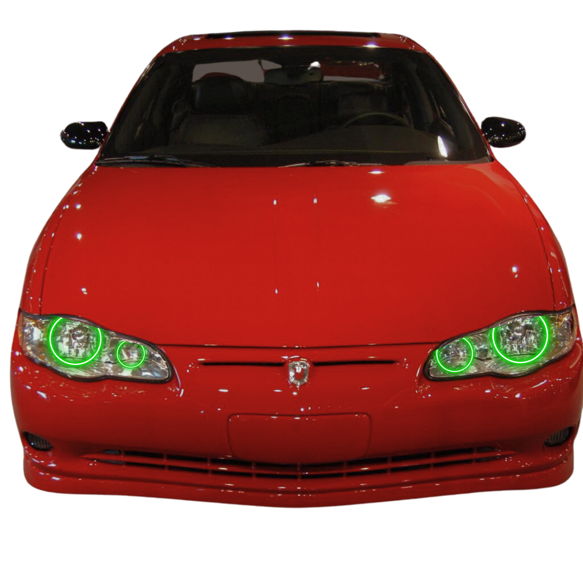 2000-2005 Chevrolet Monte Carlo Halo Kit - RGB Halo Kits Multicolor Flow Series Color Chasing RGBWA LED headlight kit Colorshift Oracle Lighting Trendz OneUpLighting Morimoto theretrofitsource AutoLEDTech Diode Dynamics