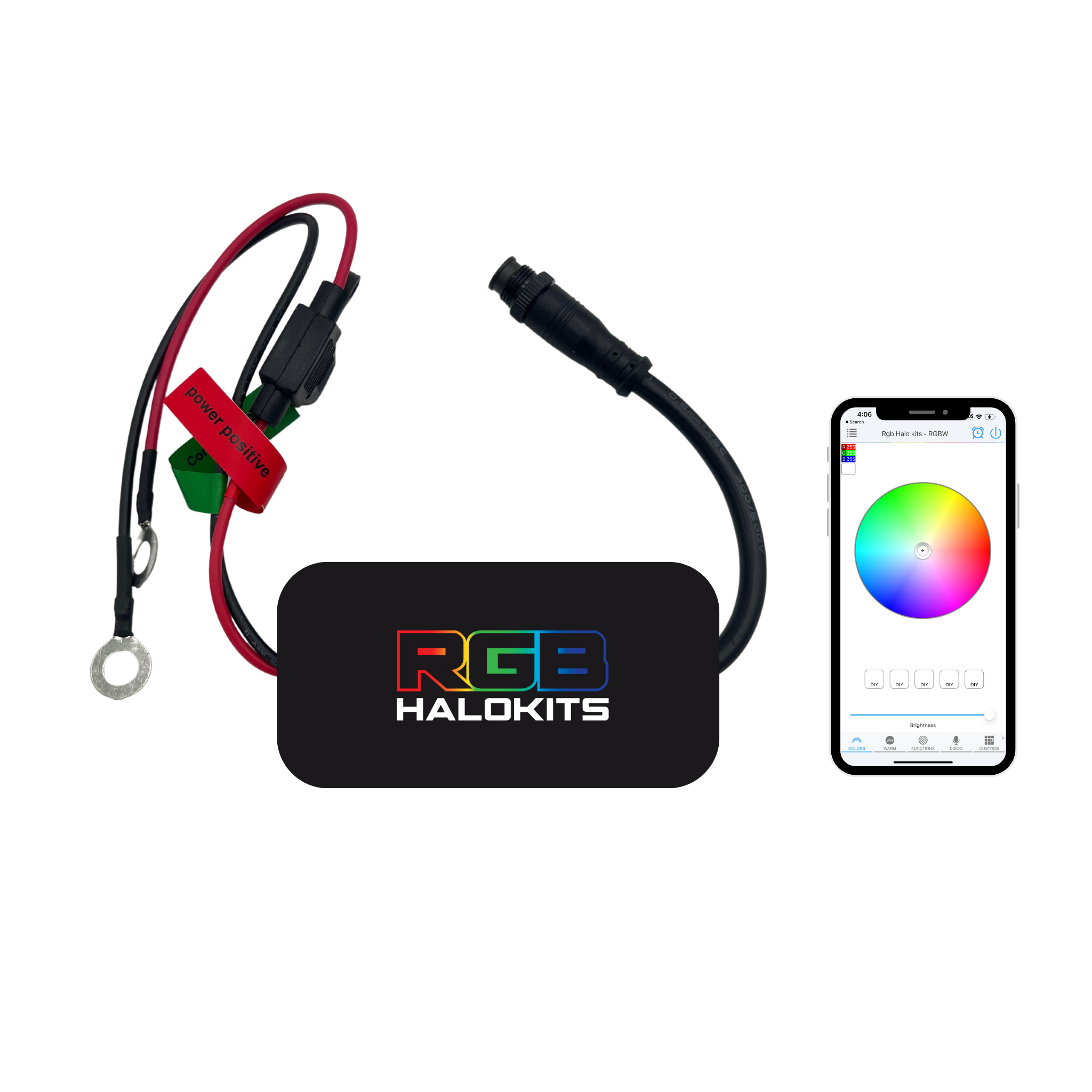 Add Bluetooth Controller to my Previous Order - RGB Halo Kits Multicolor Flow Series Color Chasing RGBWA LED headlight kit Colorshift Oracle Lighting Trendz OneUpLighting Morimoto theretrofitsource AutoLEDTech Diode Dynamics