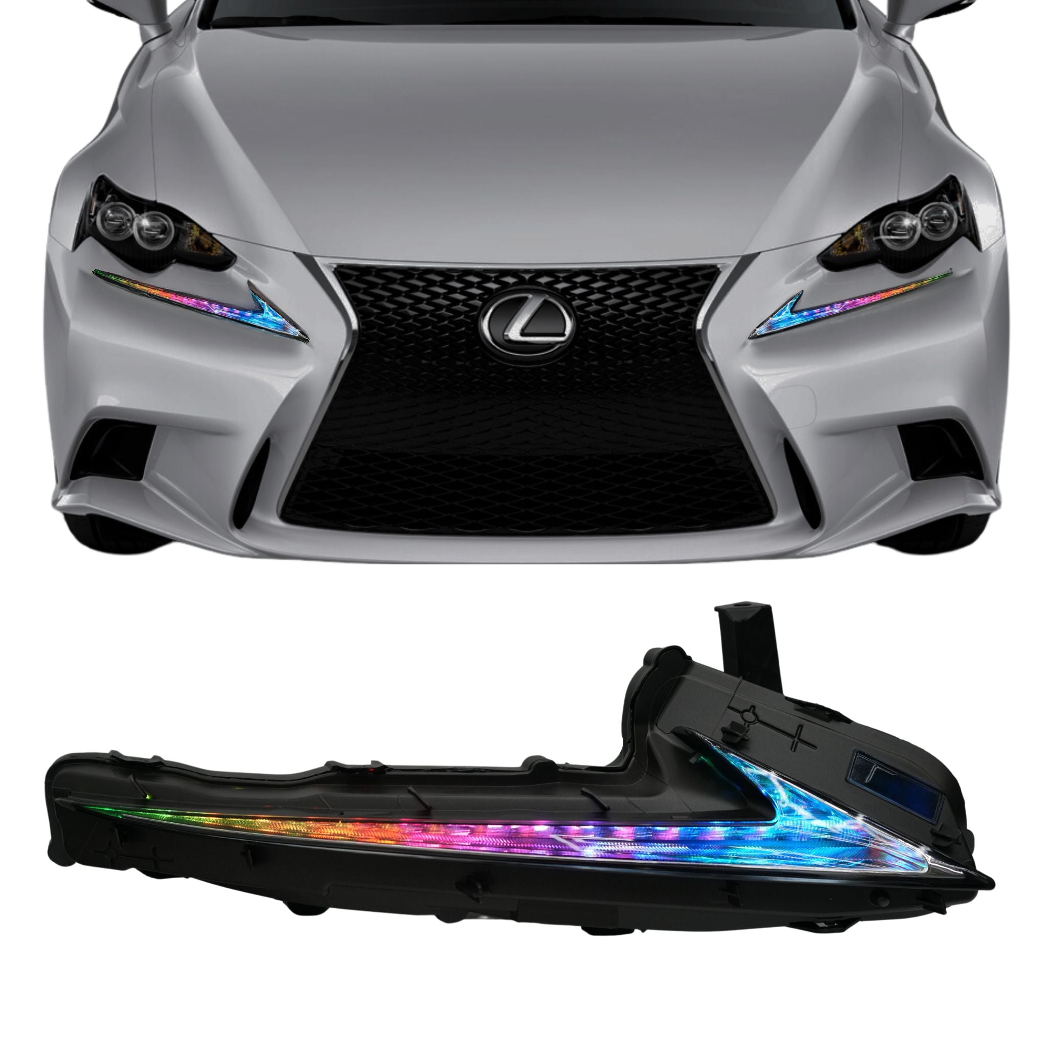 Lexus IS Multicolor Flow Series DRL Boards 2014 2020