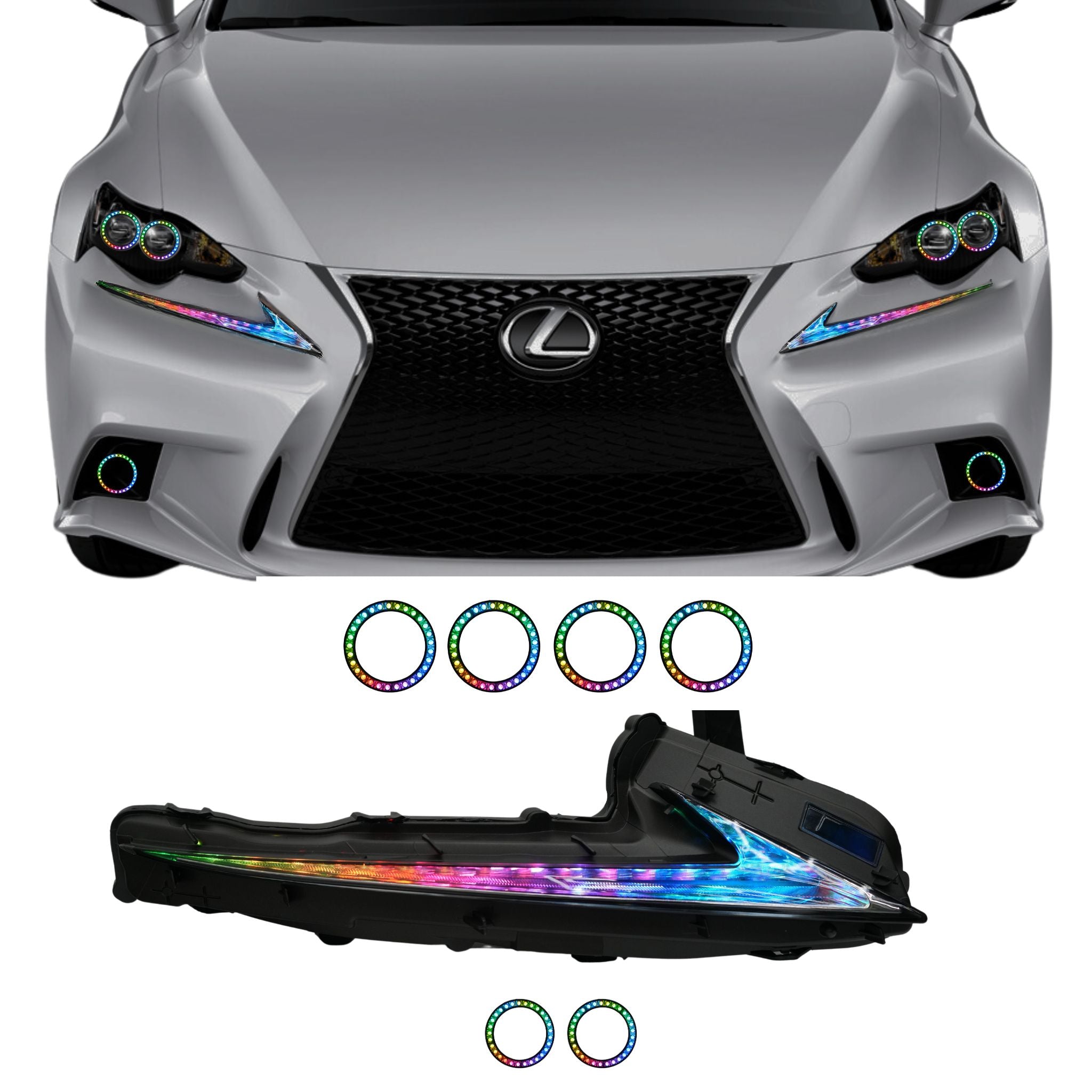 Lexus IS Multicolor Flow Series DRL Boards (2014-2020)