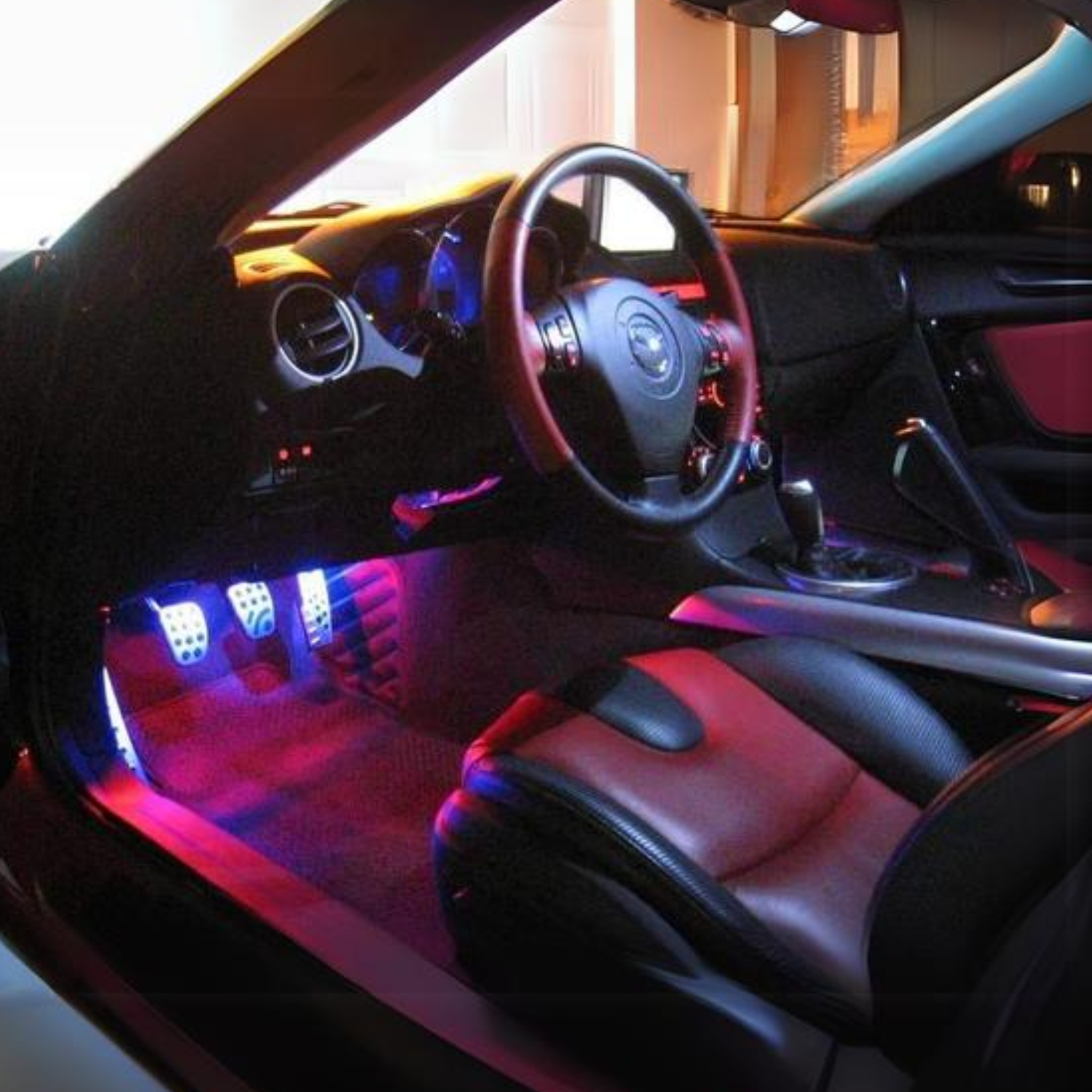 Interior Footwell Ambient Lighting Kit | Front + Rear Coverage – Custom Multicolor LED Lighting by RGB Halo Kits