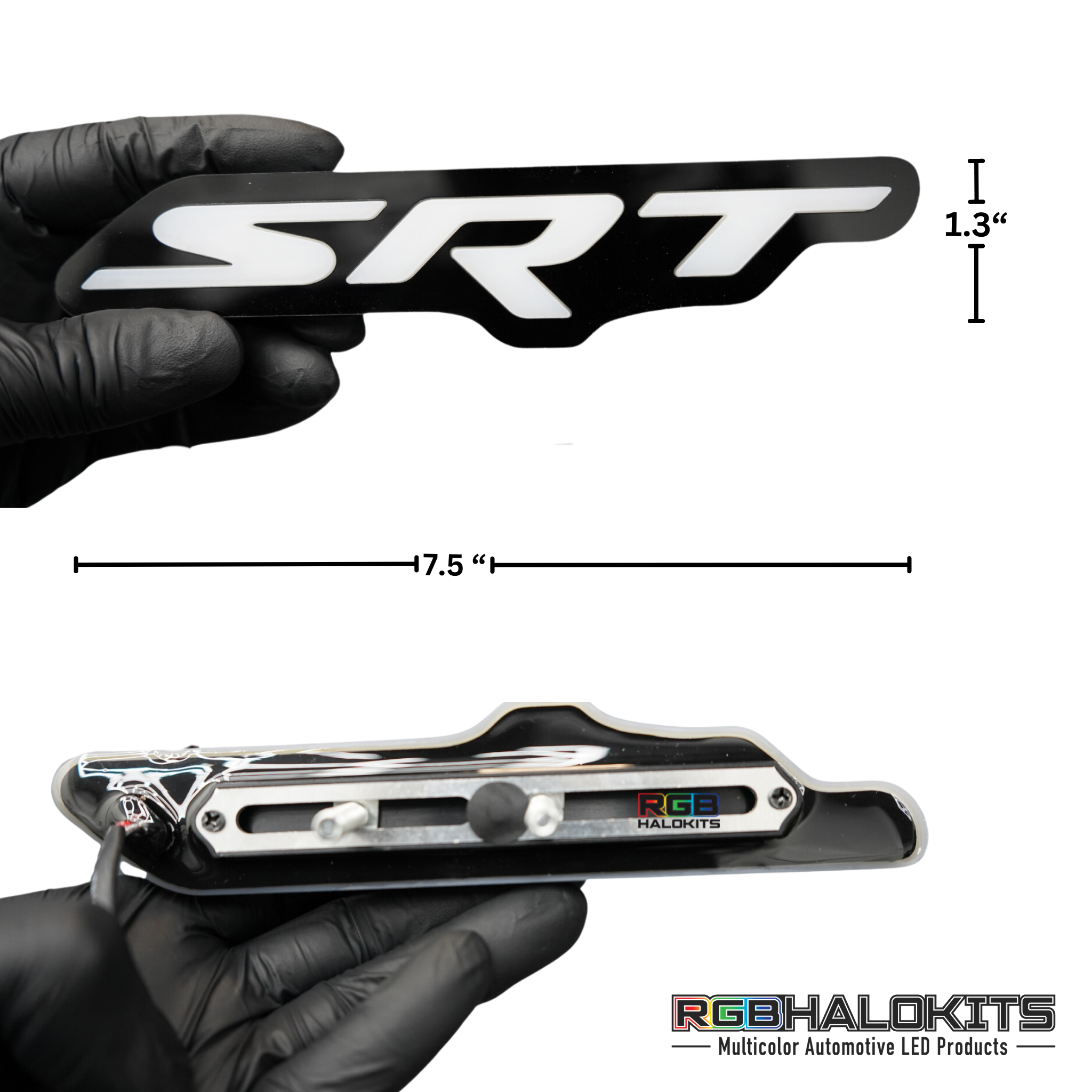 SRT LED Emblem Badge: (Multicolor) – Custom Multicolor LED Lighting by RGB Halo Kits