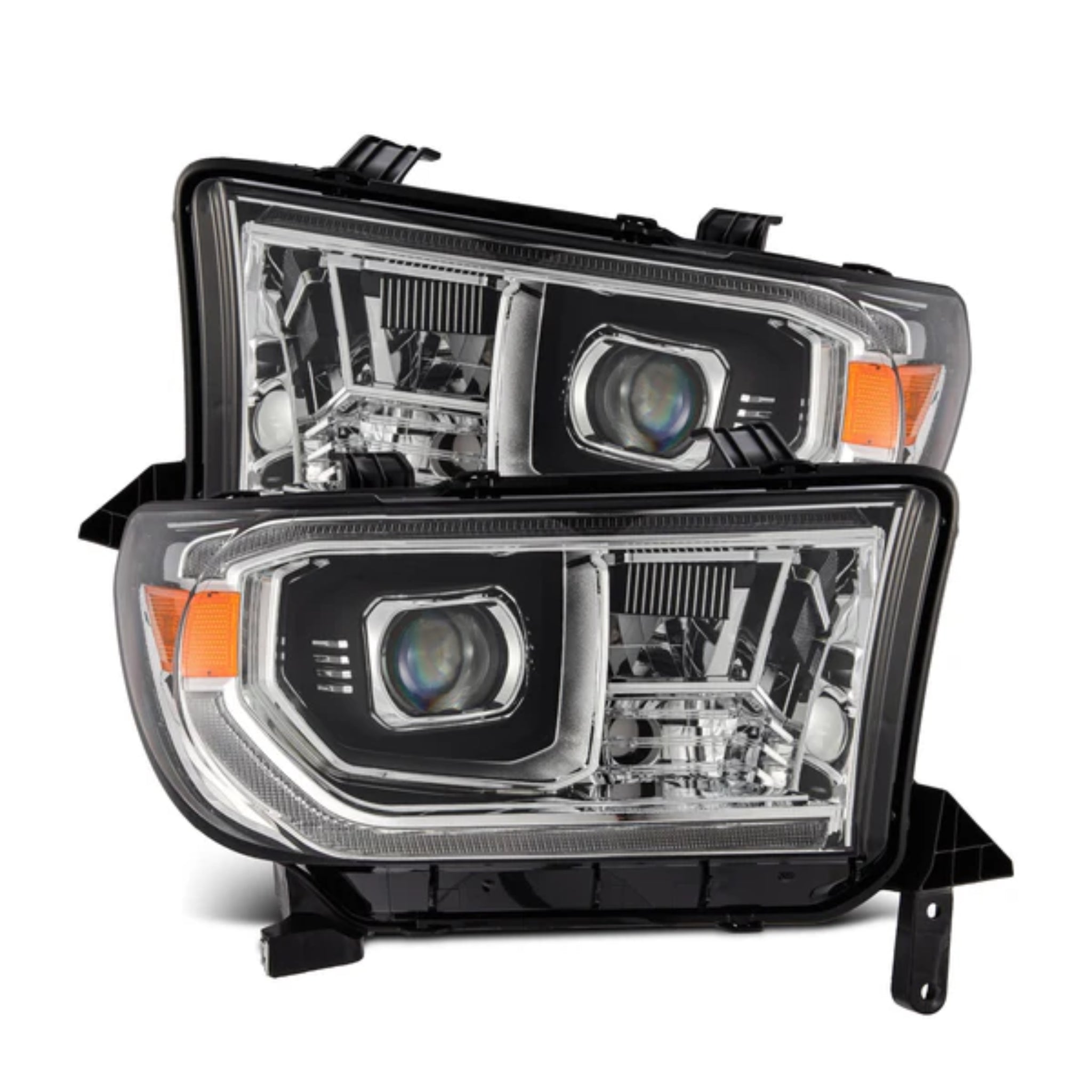 Toyota Tundra (2007-2013) / Toyota Sequoia (2008-2017) MK II Headlights | Alpharex – Custom Multicolor LED Lighting by RGB Halo Kits