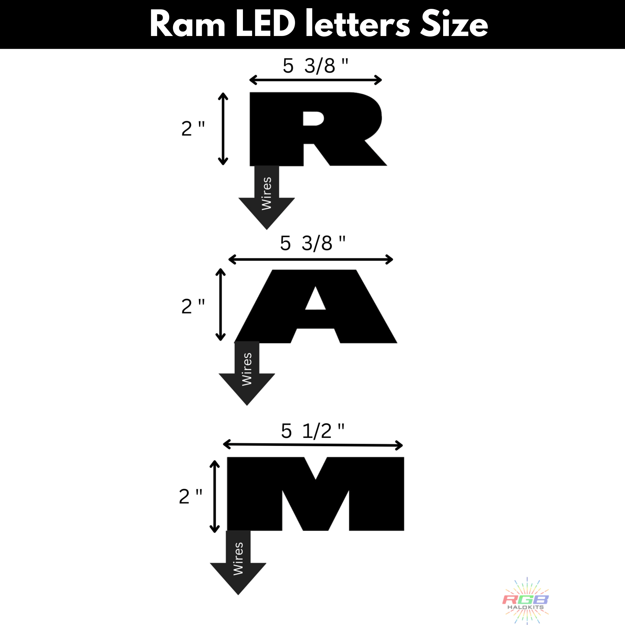 Ram LED Emblem: (Multicolor Flow) 2019-2024 – Custom Multicolor LED Lighting by RGB Halo Kits