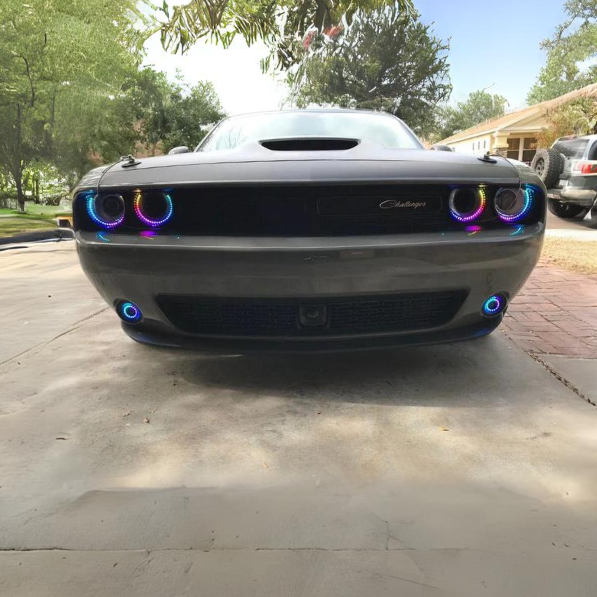 Dodge Challenger Multicolor Halo Kit (2015-2024) – Custom Multicolor LED Lighting by RGB Halo Kits