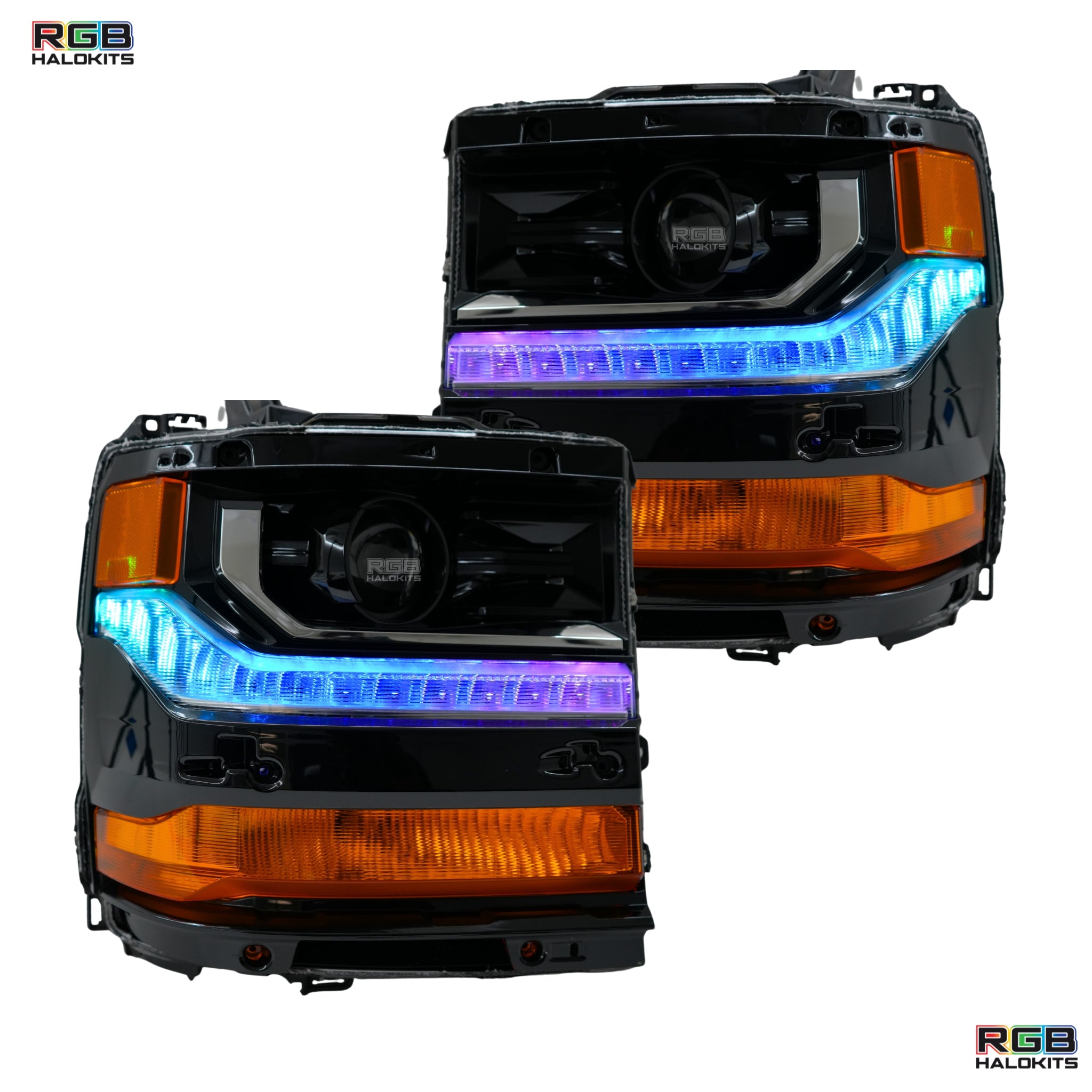 Chevrolet Silverado Multicolor Flow Serries DRL Boards (2016-2018) – Custom Multicolor LED Lighting by RGB Halo Kits
