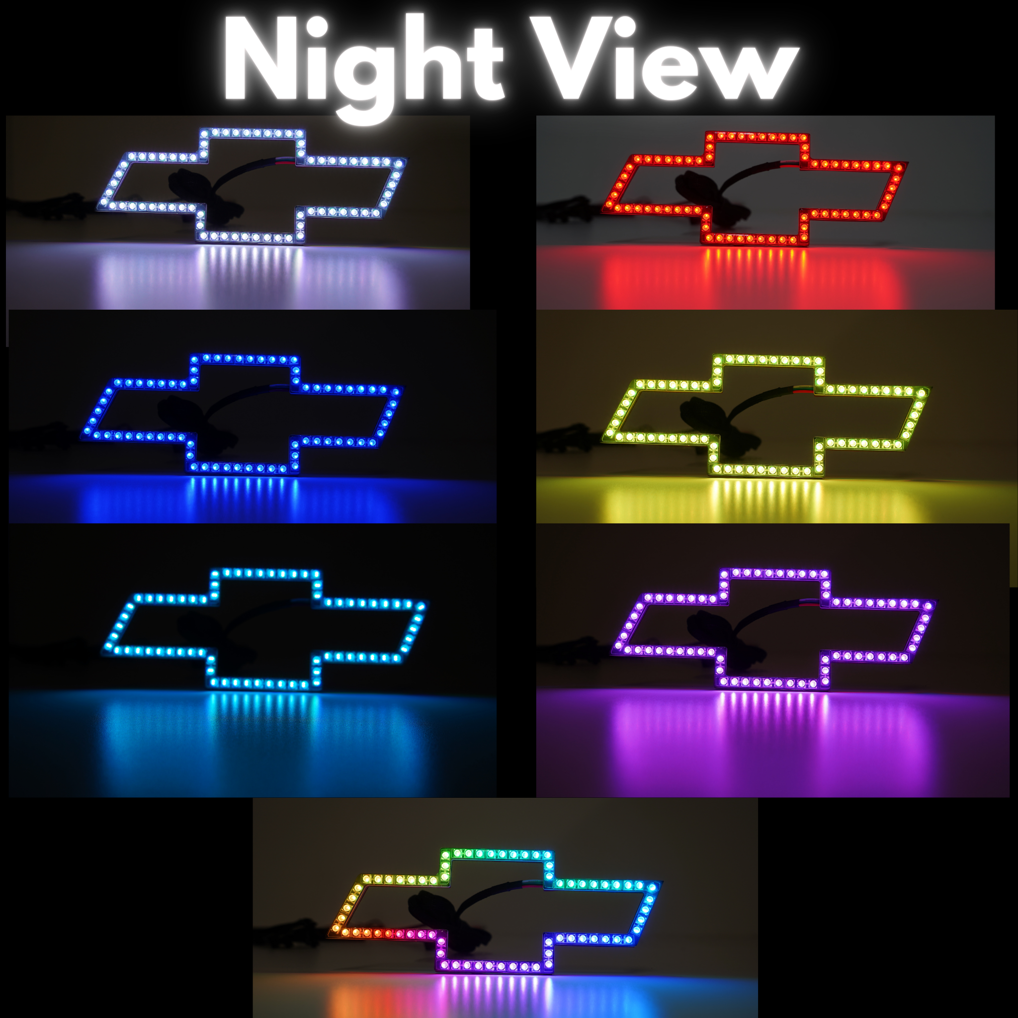 Chevrolet LED Emblem (Multicolor) 2007-2023 – Custom Multicolor LED Lighting by RGB Halo Kits