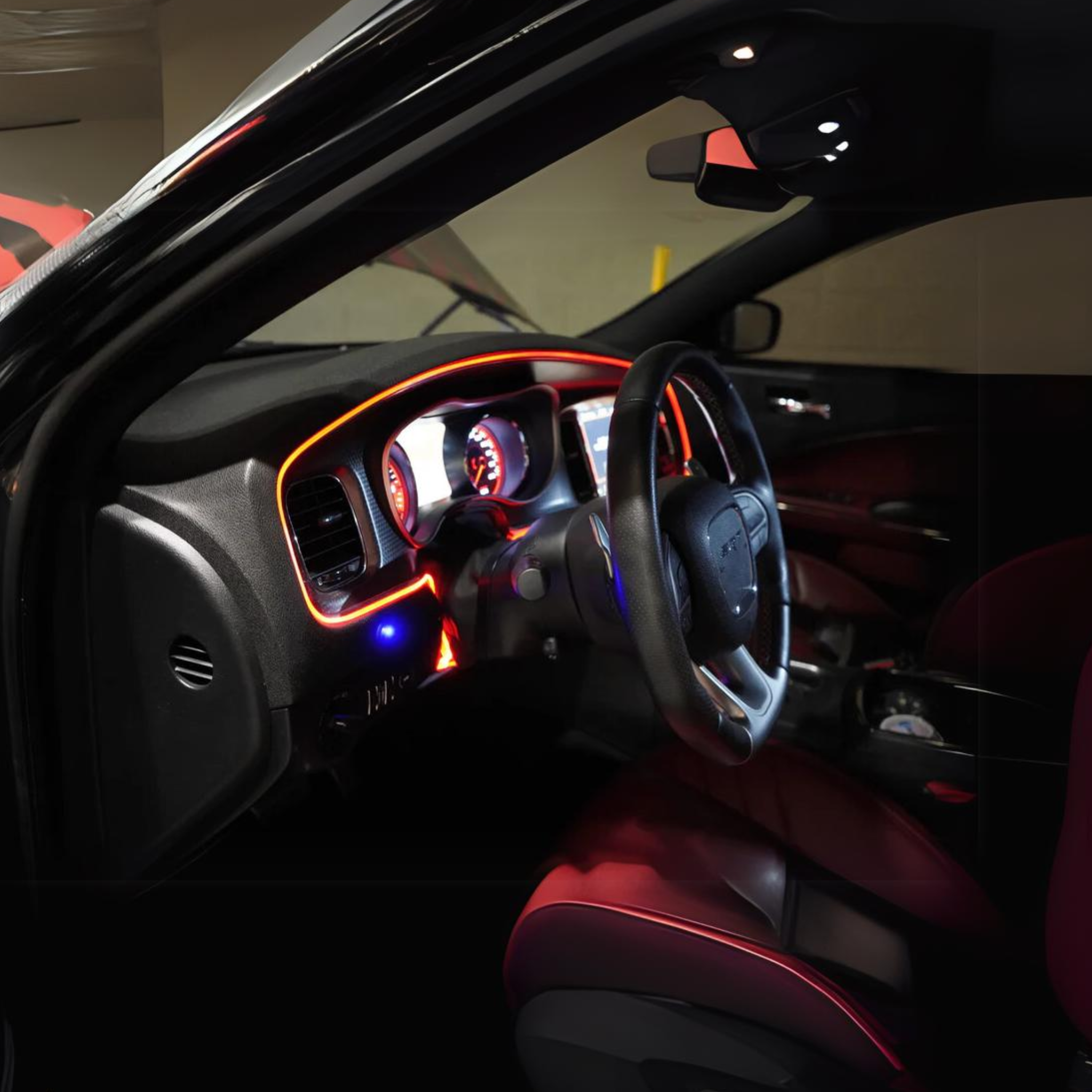 RGBW Fiber Optic Interior Ambient Lighting Kit 2.0 (6pc) – Custom Multicolor LED Lighting by RGB Halo Kits