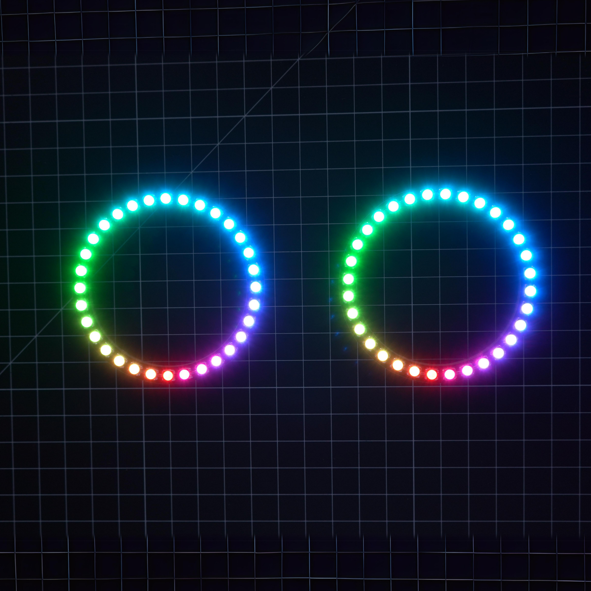 Multicolor LED Halo Rings | choose size – Custom Multicolor LED Lighting by RGB Halo Kits