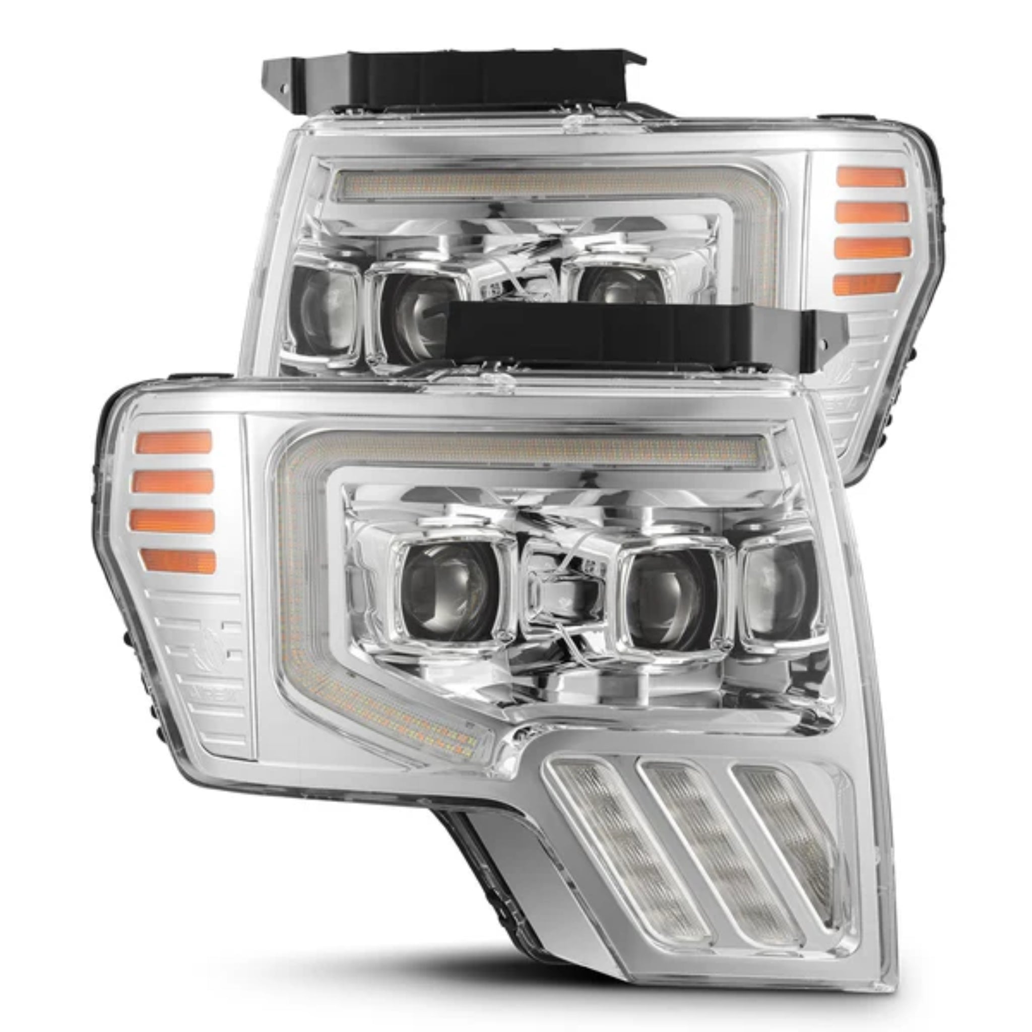 Ford F150 (2009-2014) MK II Headlights | Alpharex – Custom Multicolor LED Lighting by RGB Halo Kits